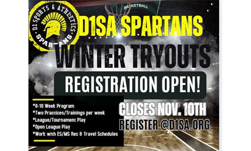 WINTER TRYOUTS - Registration OPEN!