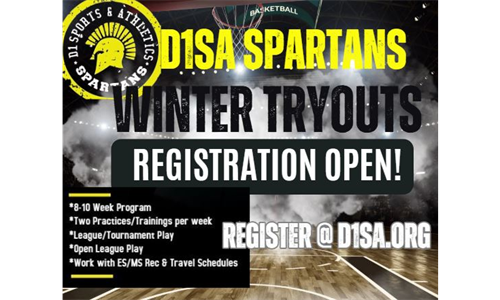 WINTER TRYOUTS - Registration OPEN!